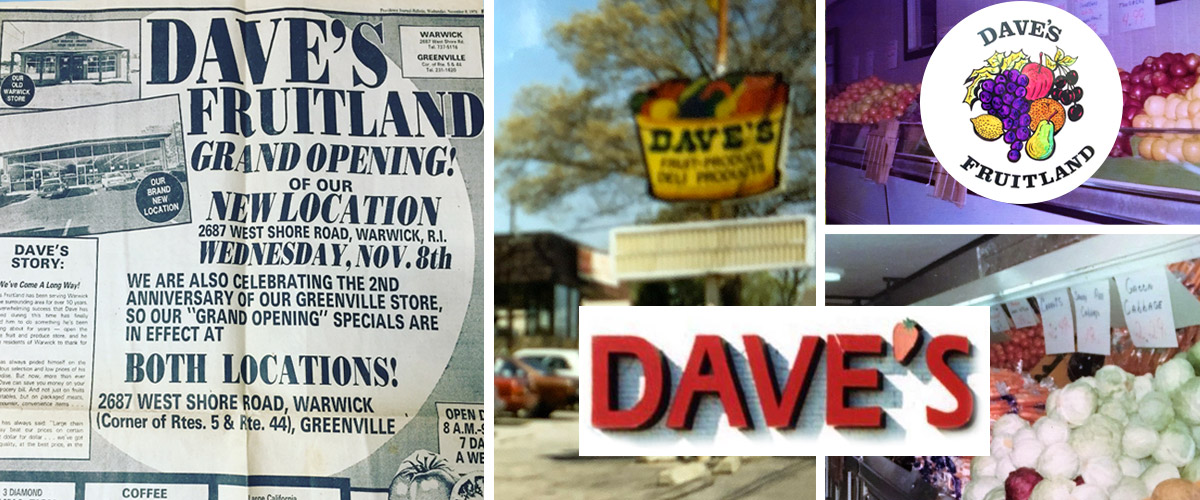 Dave's name and logo changes over the years