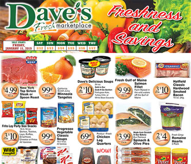 Weekly Specials Flyer for Dave's Marketplace