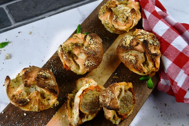 Meatball Garlic Knots