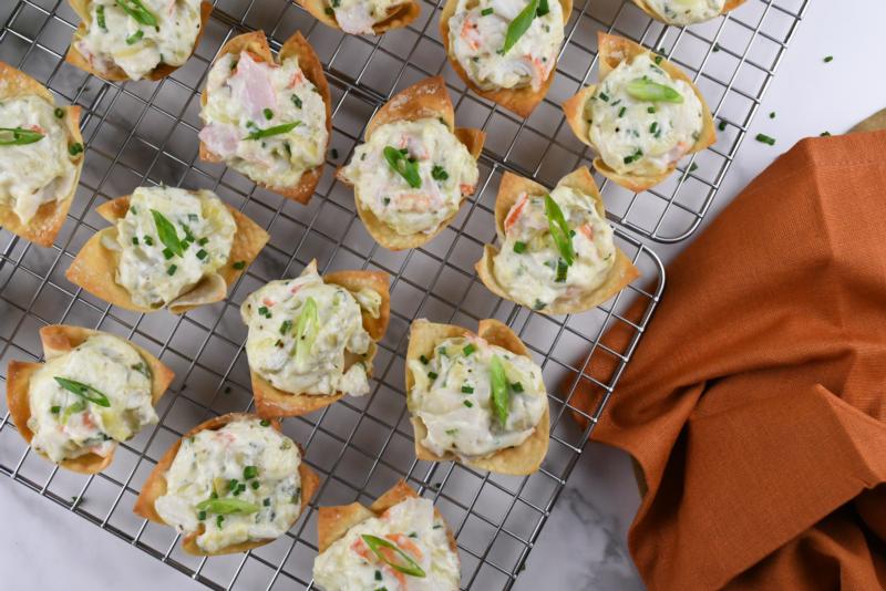 Crab & Artichoke Dip Cups